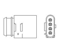 MAGNETI MARELLI Sonda Lambda Ajuste Sonda para VW Polo 50 1.0 60 1.4 120 1.6 16V