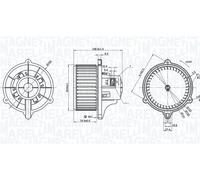 MAGNETI MARELLI Ventilador habitáculo HYUNDAI KIA 2,0 2,7 97113-2E200