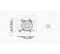 MAGNETI MARELLI Ventilador refrigeración del motor FORD 1,6 1,5 1525897 1541278