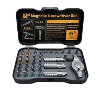 Magnetic 39-in-1 Ratcheting Screwdriver Kit - Multi-Purpose Repair Tool For Electronics, Computers, Phones, Vehicles, Bicycles & Household Use