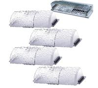 Magnetic AC Vent Deflector - White/Black, Air Conditioner Airflow Diverter, Multifunctional Deflector For Indoor, 12 Inch Length, Adjustable Louvers, 6 Magnets | Home, Bedroom, Office, Living Room, Ap