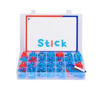 Magnetic Alphabet Kit - Spelling Letter Learning Set, Kindergarten Home School Teaching Aid, Educational Preschool Interactive Activity Magnets For Nursery Children Learning Use