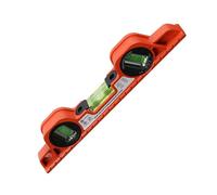 Magnetic Angle Finder Horizontal Ruler, High-Precision Balance Ruler Protractor, 9.84 inches Small Measuring Tool with Bubble Spirit Level for Woodworking Construction Projects