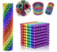 Magnetic Balls Fidget Toy, 216/512/1000 PCS Magnetic Rainbow Balls Beads Fidget for Adults and Teenagers Office