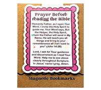 Magnetic Bible Bookmarks, Scripture Page Markers, Bible Verse Book Marks for Readers, Women, Men, Church, Students, Sunday School, Home, Library, Classroom