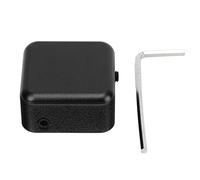 Magnetic Billiard Chalk Holder, Wireless Cue Chalk Storage Case, Strong Magnet Aluminum Alloy Pool Snooker Chalk Box with Hex Wrench for Metal Cues, Compact Lightweight Design for (Negra)