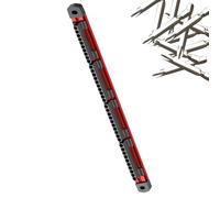 Magnetic Bit Holder Rack, 40-Slot Screwdriver Storage Wall Mount, Socket Organizer Power Tool Positioning Station, Workshop Attachment System for Carpenters Woodworking Garage