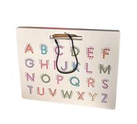 Magnetic Board Toy, Alphabet Learning Set, Double-Sided Writing Puzzle, Fine Motor Skill Builder, Sensory Play Feature, Great for Preschool Activities, Homeschool Use, Classroom Fun