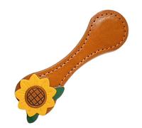 Magnetic Bookmark - Vintage Floral PU Leather Clip, Premium Double Sided Magnet, Elegant Page Marker, Waterproof Aesthetic Stationery, Durable Reading Accessory, Slim Design | For Teachers