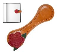 Magnetic Bookmark Vintage, Floral Reading Accessory, Magnet Pu Bookmark, Teacher Stationery Tool, Notebook Novel Holder, Diary Library Organizer, Office Desk Item for Men Students Teachers Writers