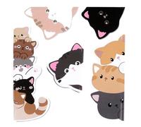 Magnetic Bookmarks Set, Cat Design Markers, Cute Paper Clips with Smart Style, Study Gear for Daily Reading, Page Mate, Magnetic Bookmarks Set for School Church Club Library Reading Corner Journal