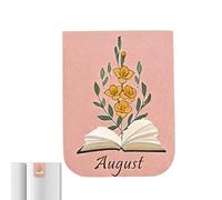 Magnetic Bookmarks - Stylish Reading Accessory for Women Adults Girls | PU Leather with Strong Magnets, Slim Foldable Book Marker for Journals Novels Office Study Library Gift