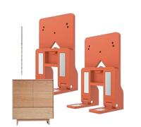 Magnetic Cabinet Door Hinge Spacer - 2 Pieces Precision Installation Alignment Tool for DIY | Strong Magnet Fixation with 2mm Gap Positioning for Kitchen, Wardrobe and Furniture