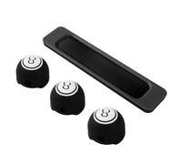 Magnetic Cable Clip, Wire Management Holder Organizer, 3,66 x 0,83 x 0,75 pulgadas, Billiards Ball Design, Reutilizable Adhesive Base for Desk, Bedside, Kitchen, and Dorm Use, Black
