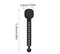 Magnetic Cable Wrap Ties, Elastic Wire Organizers, 4.65x1.02in, Charging Cords and Electronics, Travel-Friendly Clips, Reusable Cord Management Bands for Office Desk Appliances