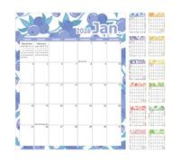 Magnetic Calendar - 2026 12-Month Daily Planner for Organized Scheduling, Smudge Proof Design with Punch In Countdown Tracker, Reusable Magnetic Planning Board for School Kitchen Living Room Office