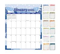 Magnetic Calendar 2026-14.49x11.5 Inch Magnetic Fridge Planner, 12-Month Smudgeproof Fridge Calendar, Schedule Countdown Punch-In Planner | Easy Organizing Your Life For School, Kitchen