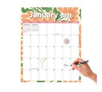 Magnetic Calendar - Portable 2026 12 Month Daily Planning Board for Kitchen, Offices Planner with Smudge Proof, Countdown Schedule for School, Dorm, Living Room, 14.49x11.5in