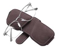 Magnetic Car Glasses Holder, Vehicle Sun Visor Eyeglass Clip Mount, Sunglass Storage Clip Accessory, Strong Hold Interior Organizer, for Men Women Trucks SUV Daily Commute Road Trip Travel Use