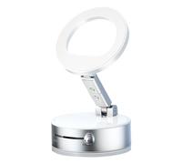 Magnetic Car Phone Holder, Magnetic Mobile Phone Holders Foldable, ABS, Aluminum Alloy Cellphone Bracket, Multi-Functional Rotating Stand for Desk, Workplace, Gym, Airplane, and Home, 5.9x5.9x3.68cm