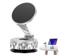 Magnetic Car Phone Holder, Suction Cup Dash Mount, Smartphone Bracket Stand, 360° Rotation, Strong Grip, Universals Compatibility, Compact Design, Easy Installation, Perfect for Car, Desktop, Gym