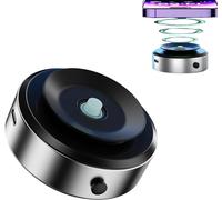 Magnetic Car Suction Cup Holder, 360°3D Rotation & Safe View, Magnetic Suction Cup, Wireless Charging Mobile Phone Holder,Phone Holders for Your Car (Silver)