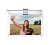 Magnetic Car Sun Visor Photo Clip | Acrylic with Protective Film, Universal Fit | Personalized Car Photo Frame For Sun Visor | Magnetic Picture Holder For Çar Interior Accessories &