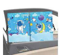 Magnetic Car Window Sunshades - UV Protection Privacy Curtains, Front Rear Mirror View Cutouts, High Density Mesh Heat Shield, Steel Frame Secure Attachment, Summer Interior Cooler | For SUVs