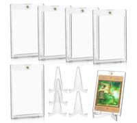 Magnetic Card Holder 35PT Fundas Magnéticas Coleccionables 5 Set 35PT Magnéticas Tarjetero Protección UV Impermeable Juegos Funda de Tarjeta Dura Toploade para Magic Deportes Béisbol