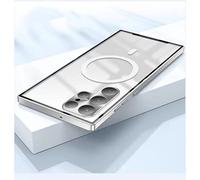 Magnetic Case For Samsung S23 S22Ultra Note 20Ultra S21Fe S20Fe Metal Aluminum Alloy Frosted Ultra Thin Case,Green,For Samsung S21 Fe, YHNNH, Silver, For Samsung S22 Plus