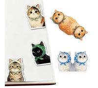 Magnetic Cat Bookmark, Cute Page Clip Set, 10 Piece Book Holder Marker, Strong Grip Page Saver Design for Reading Use Women Men Teachers Students Christmas Birthday Graduation Retirement Gift