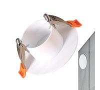 Magnetic Ceiling Cover, Decorative Hole Panel Plate, 6x6 Inches Cover Plate with Buckle, Lightweight ABS Panel, Ceiling with Round Design, Home Accessory for Living Space