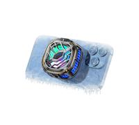 Magnetic Cell Phone Cooler, RGB Phone Cooling Fan Portable Lightweight Mobile Phone Cooling Fan, Phone Radiator with Temperature Display, Tiktok Live