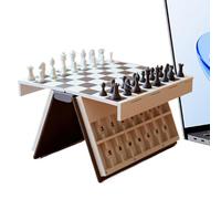 Magnetic Chess - Foldable Travel Board, Portable Strategy Game, Strong Magnet Interaction, Interactive Educational Fun Play, Family Activity Category, Large Tabletop Set Kids Adults School Indoor
