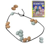 Magnetic Chess Game, Magnet Egg Shaped Party Chess Board, 9.06x7.09x1.85 Inches Strategic Entertainment Toy, with String Rope for Boys, Girls, Teens, Husband, Wife, Youth, Family