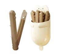 Magnetic Chip Clips - Adorable Decorative Snack Sealers, Modern Kitchen Sealing Accessories with Magnetic Storage Box, Secure Spring Grip Mechanism, Ideal for Workplace Snacks Picnic Dorm Essentials