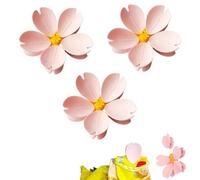 Magnetic Chip Clips - Cute Grip Sticks Bag Sealers,Reusable Pink Flower Food Storage Clamp,Cherry Blossom Fridge Magnet Sealing Clip for Kitchen/Home Decor (3)