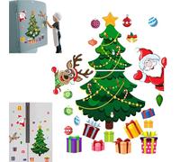 magnetic christmas tree for refrigerator decorations,magnetic christmas tree for refrigerator,Christmas Tree Decoration Magnetic Stickers,Magnetic Sticker for Fridge Metal Door,Santa Reindeer Holiday