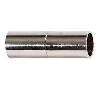 Magnetic Clasp, L: 20 mm, hole size 5 mm, silver-plated, SP, 2 (Importación USA)