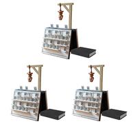 Magnetic Cowboy Hangman Game, 3D Printed Mystery Guessing Word Game, Travel Essentials for Adults Family Kids Friends Party Gifts-3PCS