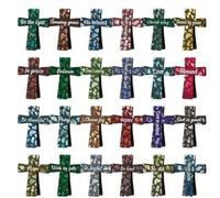 Magnetic Cross Bookmarks,Students Cute Magnet Cross Bookmark with Inspiration Sayings for Women School Reading,Christian Bible Magnetic Bookmark with Bible Verses (ColorD)