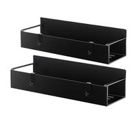 Magnetic Cup Holder For Fridge, 2-Piece Magnetic Water Bottle Shelf With 4 Hooks, Space-Saving Mug Organizer, Perfect For Refrigerator Washing Machine Microwave Oven, Easy To Relocate