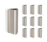 Magnetic Curtain Clips - 10Pcs Stainless Steel Drapes Buckle | Detachable Strong Magnetic Curtain Fasteners 3x1x1.5cm Window Bedroom Bathroom Kitchen Shower Indoor Home Use