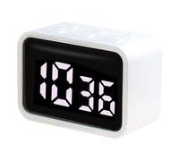 Magnetic Digital Kitchen Timer with Customizable Function, Large LED Display, 65x35x45mm Compact Size, Silent Operation, Count Up/Down, Rechargeable Battery for Cooking Exercise Gy (Blanco)