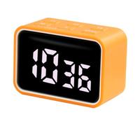 Magnetic Digital Kitchen Timer with Customizable Function, Large LED Display, 65x35x45mm Compact Size, Silent Operation, Count Up/Down, Rechargeable Battery for Cooking Exercise Gy (Naranja)