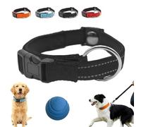 Magnetic Dog Collar, Collars for Senior Dogs, Magnetic Safety Reflective Dog Collar, Adjustable, Double-Layer Fabric with Breathable for Most Dogs (Black)