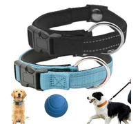 Magnetic Dog Collar, Collars for Senior Dogs, Magnetic Safety Reflective Dog Collar, Adjustable, Double-Layer Fabric with Breathable for Most Dogs (2pcs-5)