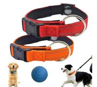 Magnetic Dog Collar, Collars for Senior Dogs, Magnetic Safety Reflective Dog Collar, Adjustable, Double-Layer Fabric with Breathable for Most Dogs (2pcs-1)