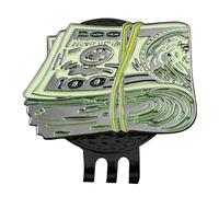 Magnetic Dollar Golf Ball Marker - Stylish Metal Golf Marker, Strong Magnetic Attachment, Compact Design | Perfect Accessory for Hats Gloves Bags And Playing Rounds