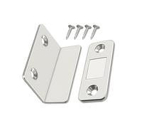 Magnetic Door Catch - 2pcs Ultra Thin Self Adhesive Invisible No Drill Magnetic Cabinet Latch Strong Door Holder For Kitchen Cabinets Office Drawers Storage